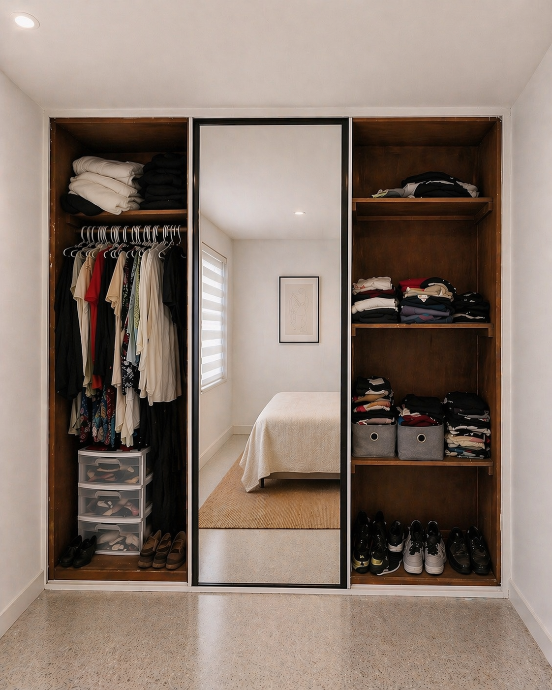 Closet antes de remodelación