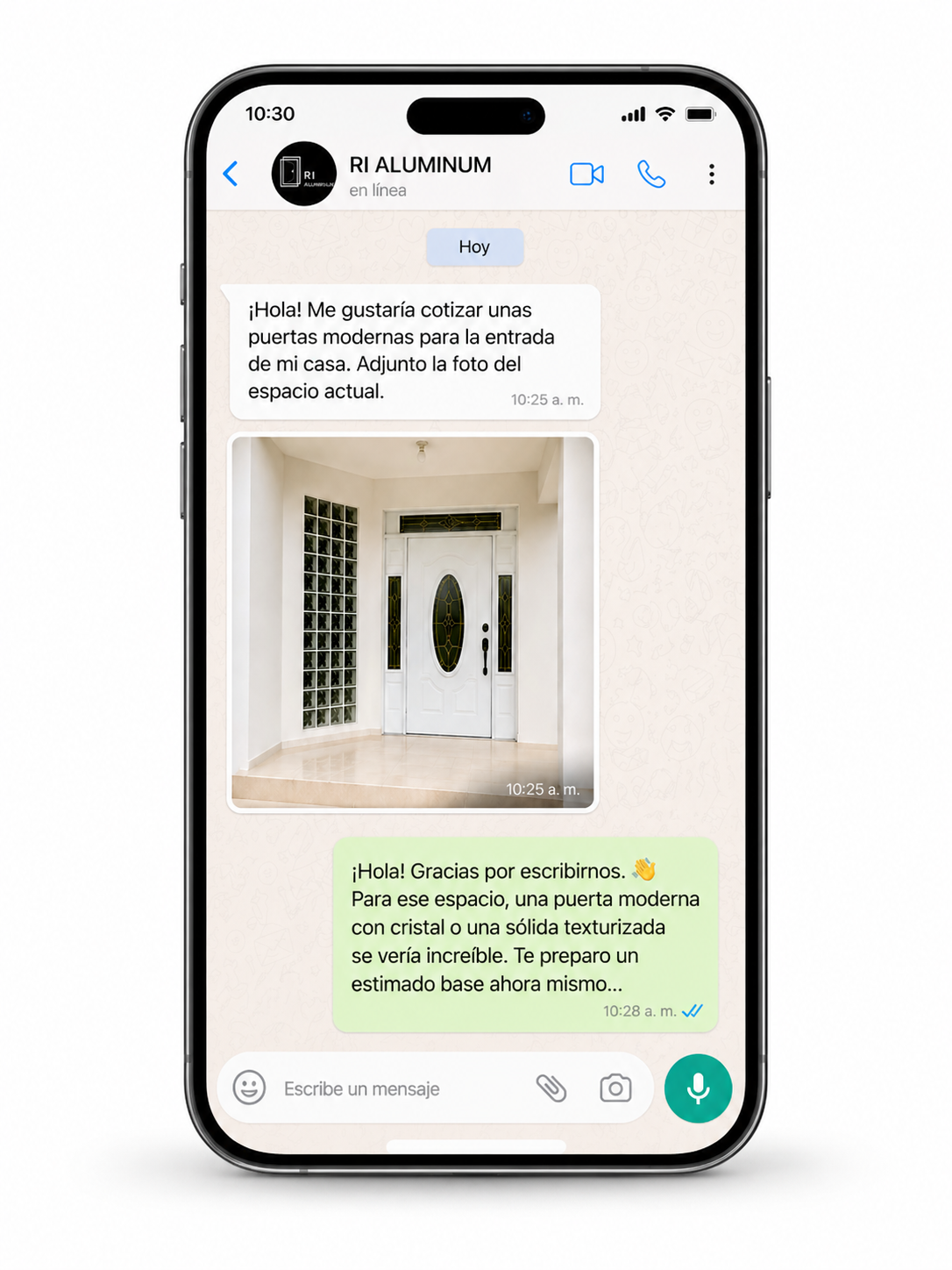 Cotiza rápido por WhatsApp